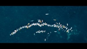 Documentary film score provided for Rame Pour Ta Planete. Shot above the ocean where surfers have organised a demostration