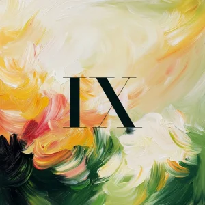 Abstract cover art for Echoes Volume 9 ambient album