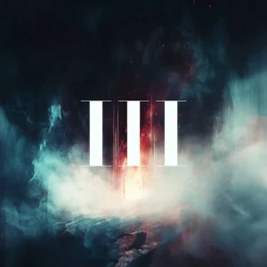 Abstract cover art for dark electronic album Shadows Volume 3